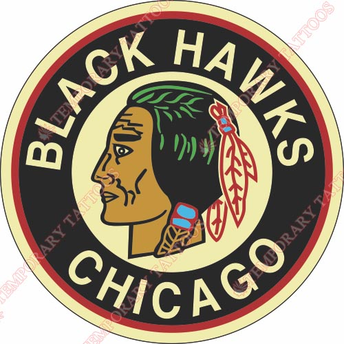 Chicago Blackhawks Customize Temporary Tattoos Stickers NO.111